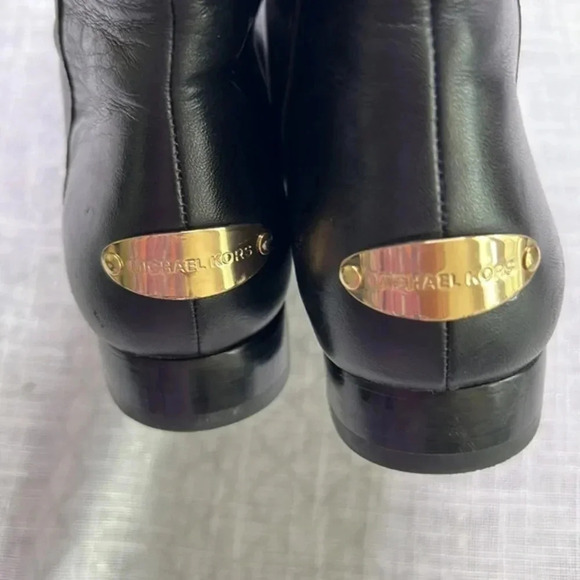 Michael Kors black leather boots size 5 1/2 - Picture 5 of 11